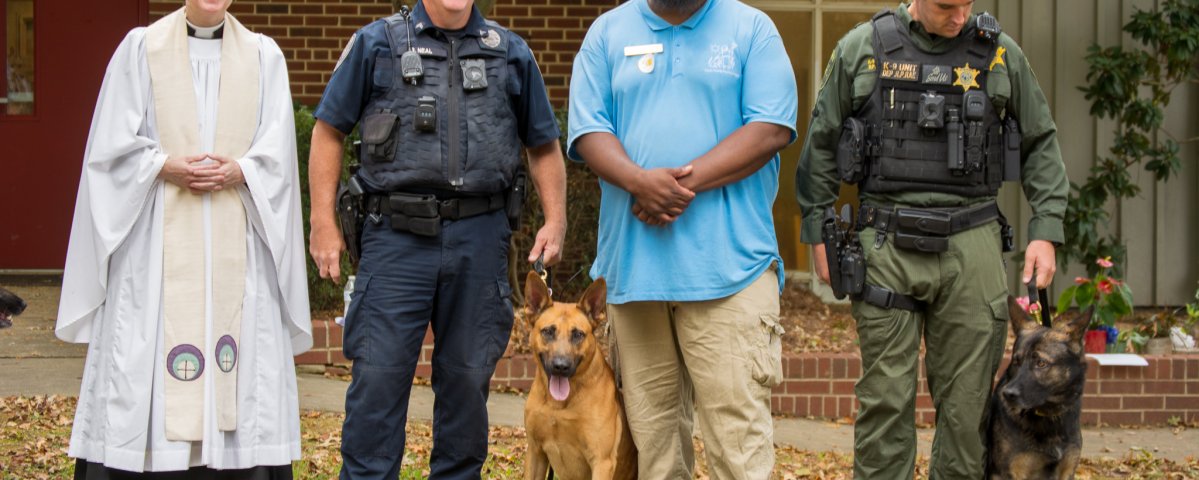 Blessings of the K9 Units with Winston Salem NC Law Enforcement 