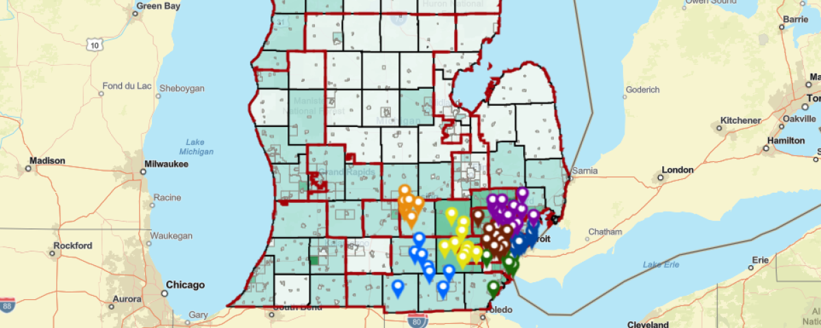 Map of Michigan