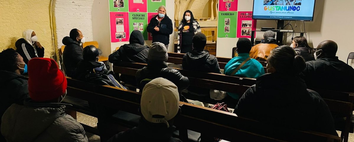 Asylum-seekers participate in a job clinic at the Joel Nafuma Refugee Center. Photo courtesy of JNRC staff.