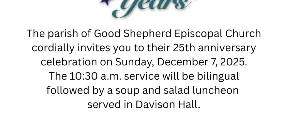 Invitation to 25th Anniversary 