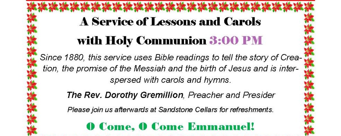 Christmas Eve at St. Martin's Episcopal Church in Mason, TX