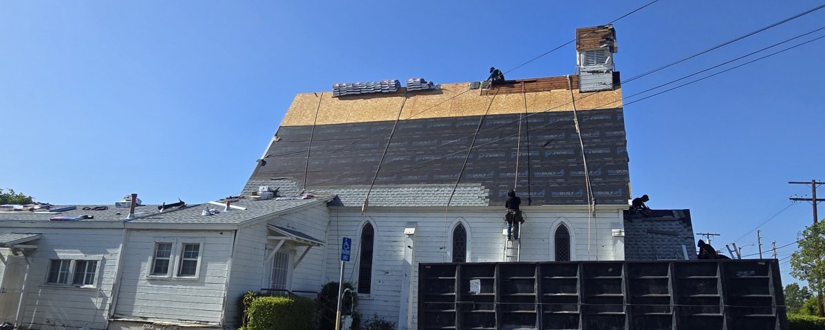 Saint John's roof restoration underway