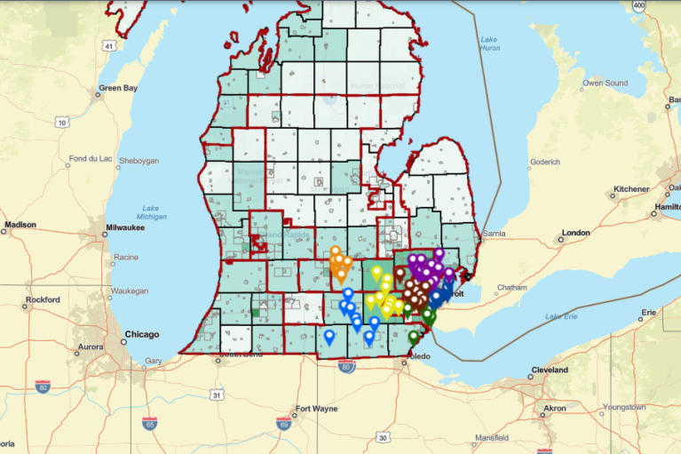 Map of Michigan