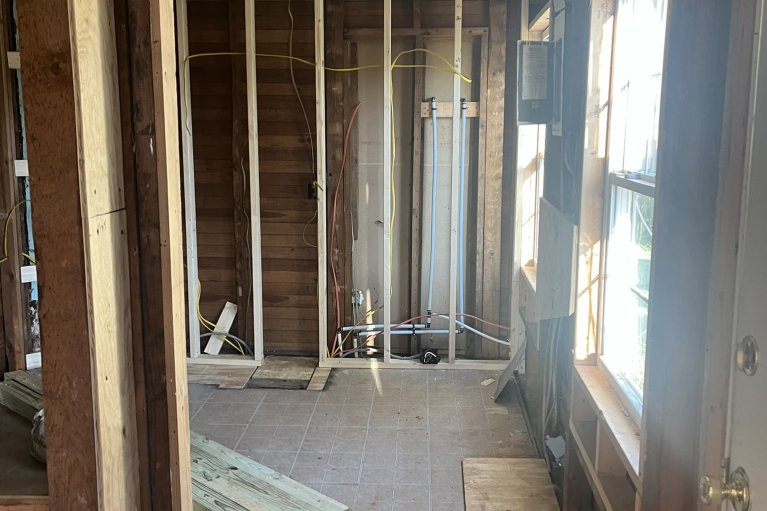 A room under construction