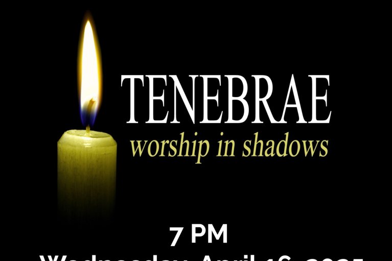Our Tenebrae Service will be held at 7 pm on Wednesday, April 16, 2025 at the church, located at 11 S. Bergen Street in Dover, NJ
