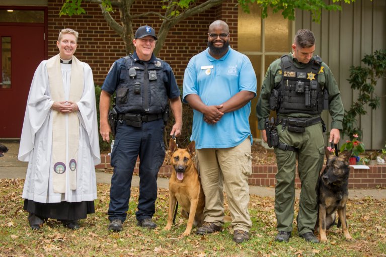Blessings of the K9 Units with Winston Salem NC Law Enforcement 