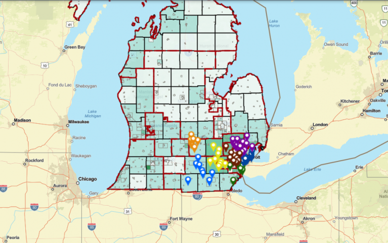 Map of Michigan