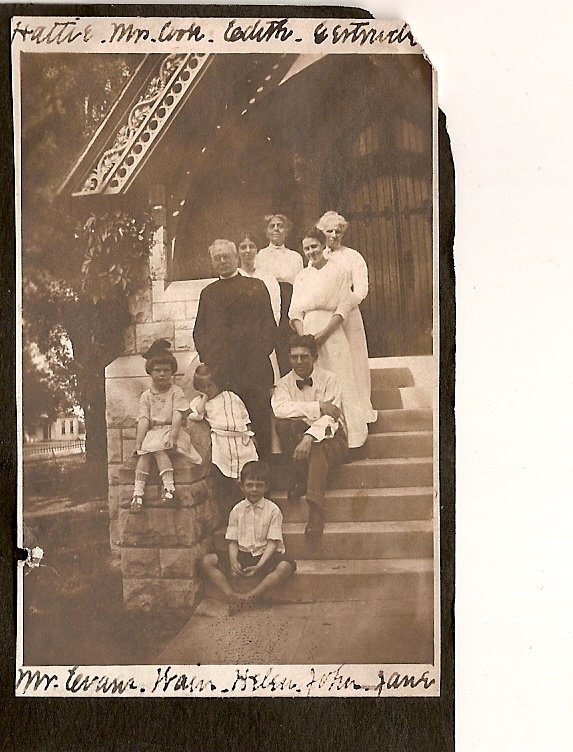 This is John and Harriet with their daughter Gertrude and son John and grandchildren at Grace. John was the second Episcopal priest in a line which now numbers 6 in 6 generations.